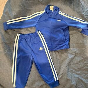 Adidas Royal Blue Tracksuit with White Accents